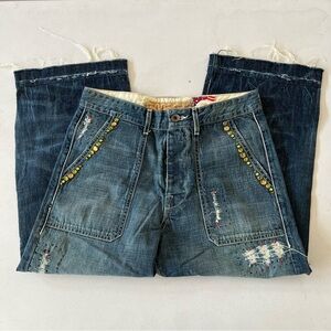 Vintage Y2K The Great Wall China Distressed Women’s Jeans Size 28